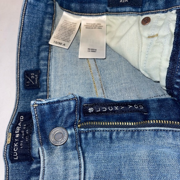 Lucky Brand Ava Skinny Jeans size 10 midrise - Picture 6 of 7